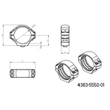 34mm Montageringe für Zielfernrohre | einteilige Picatinny-Basis mit Hebeln 