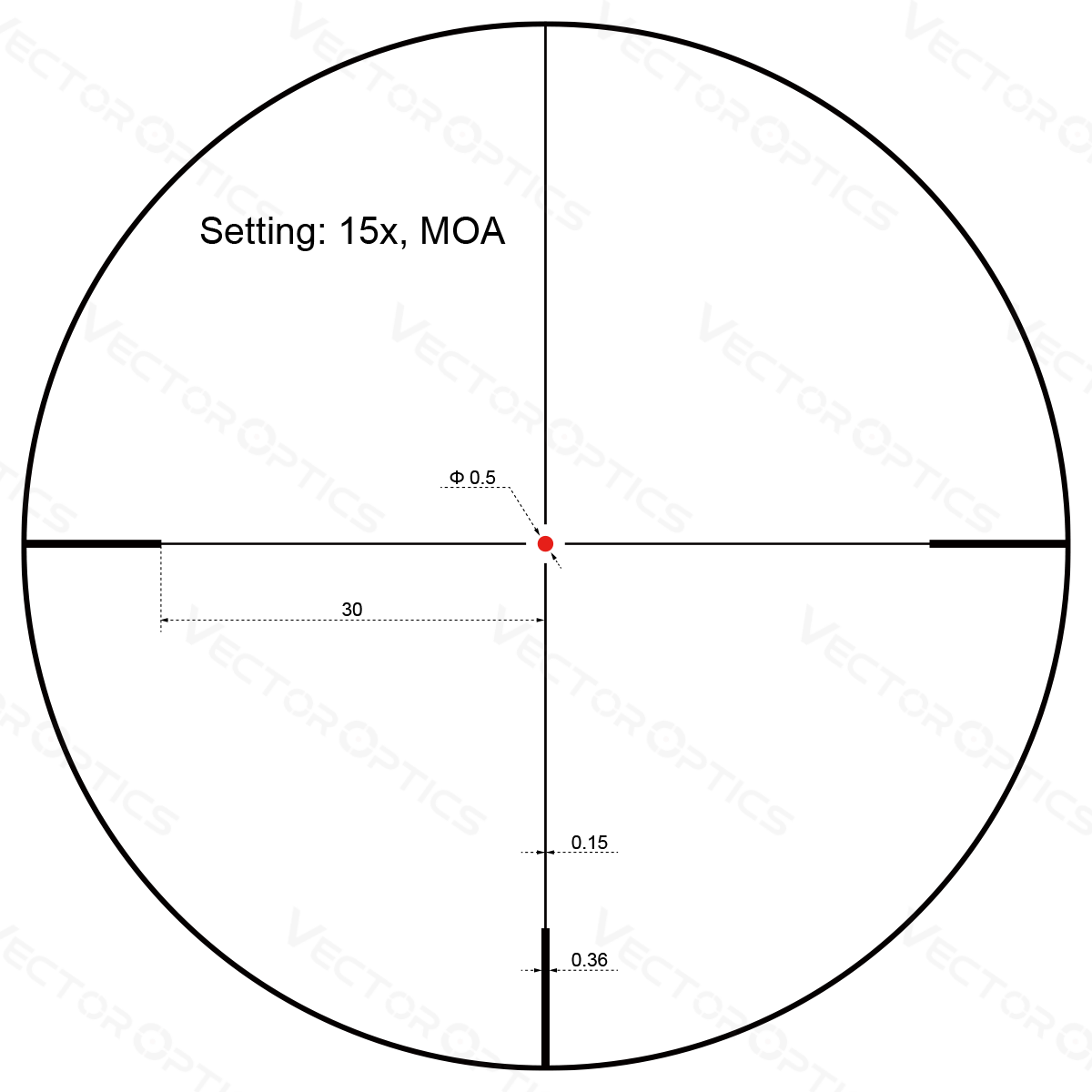 Vector Optics Förster 3-15x50SFP Zielfernrohr 