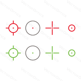 Vector Optics Omega 23x33 Vier-Absehen-Reflexvisier Leuchtpunktvisier 